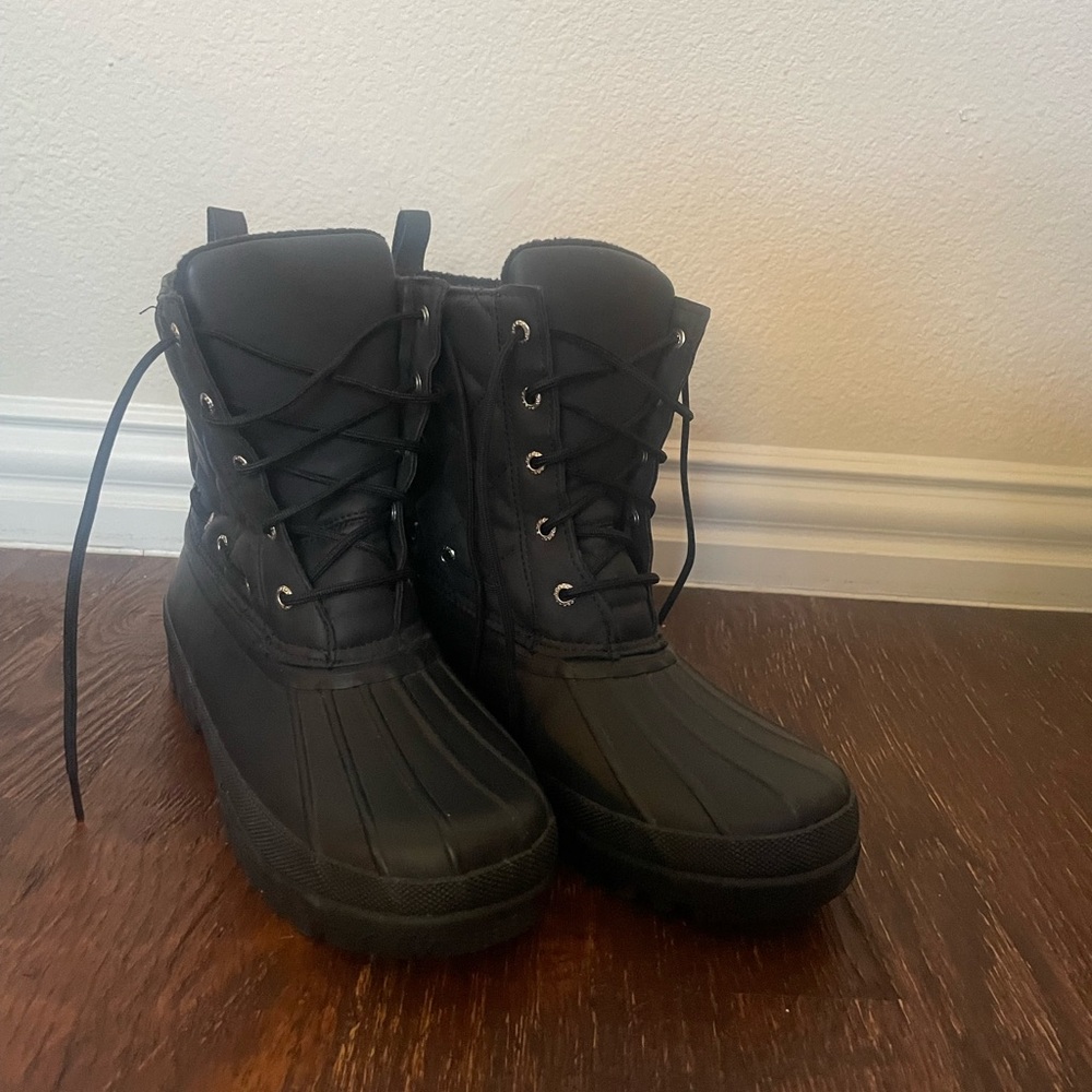 Sperry Woman’s Duck Boot Top Sider Size 9 Black